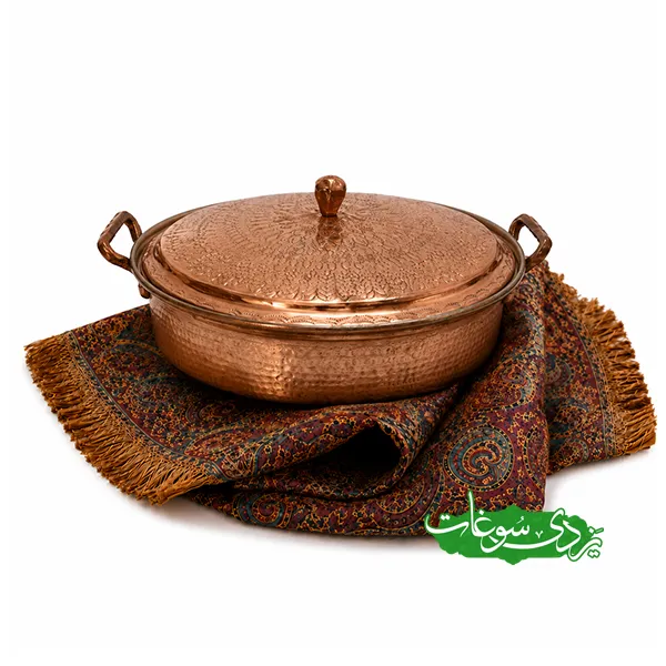 tabe-mesi-30 تابه مسی یزدی دهنه 30 سانتی متر